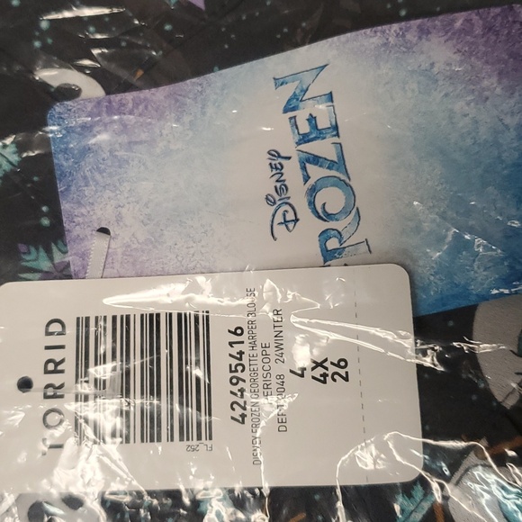 ❤️NWT VINTAGE TORRID DISNEY FROZEN SNOWMAN OLAF HARPER CHRISTMAS HOLIDAY PLUS - Picture 12 of 15